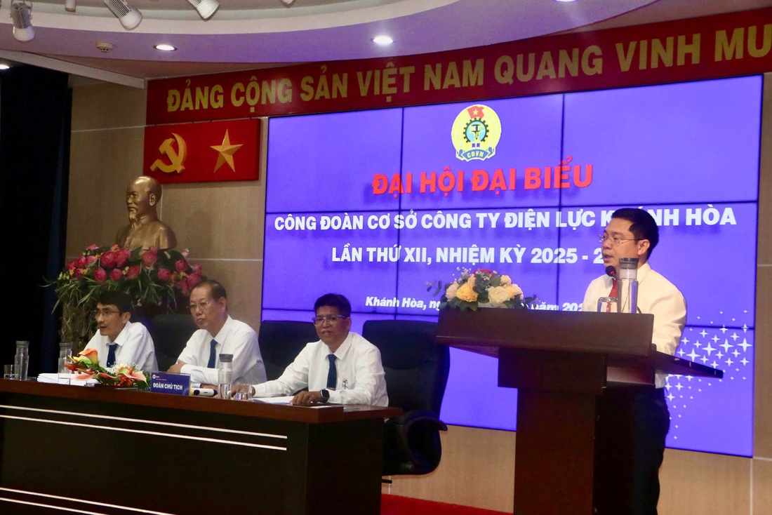 Công đoàn cơ sở Công ty Điện lực Khánh Hòa tổ chức đại hội lần thứ XII - Ảnh 4.