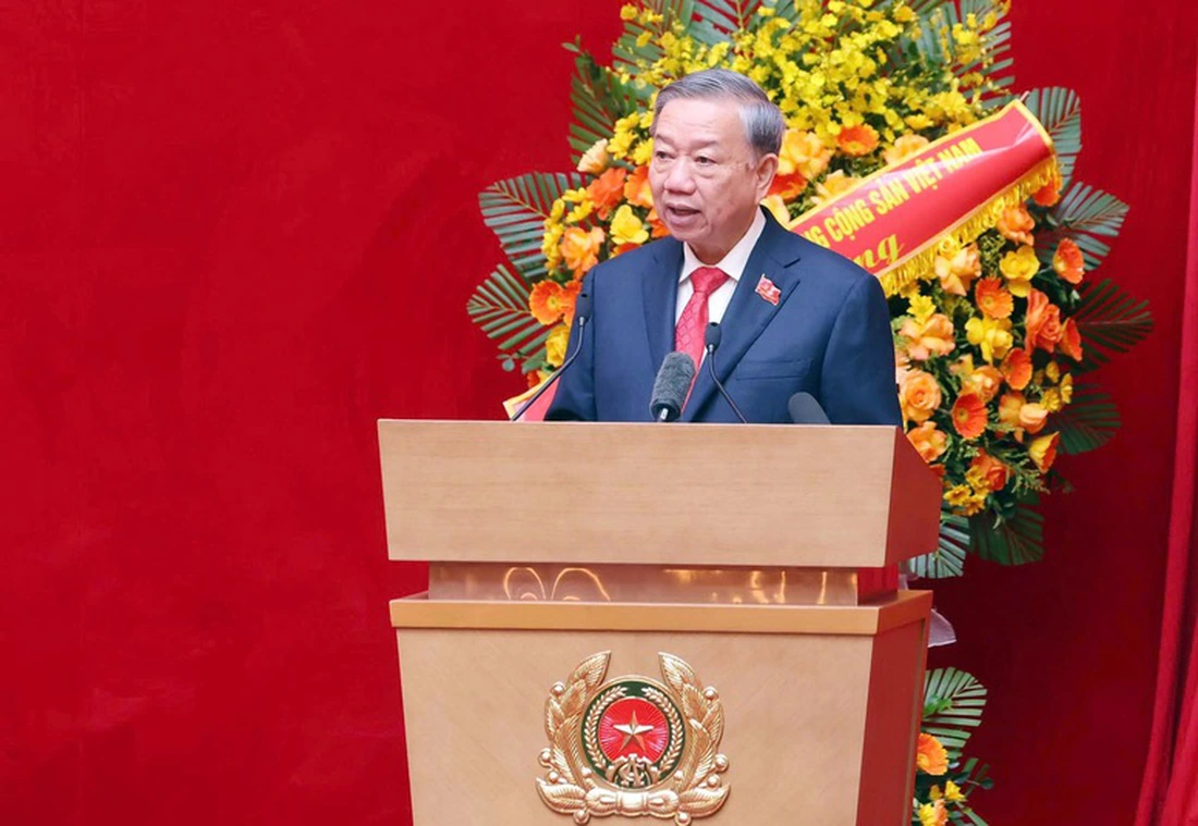 Phát biểu chỉ đạo của Tổng Bí thư Tô Lâm tại Đại hội Đảng bộ Công an Trung ương lần thứ VIII - Ảnh 1.