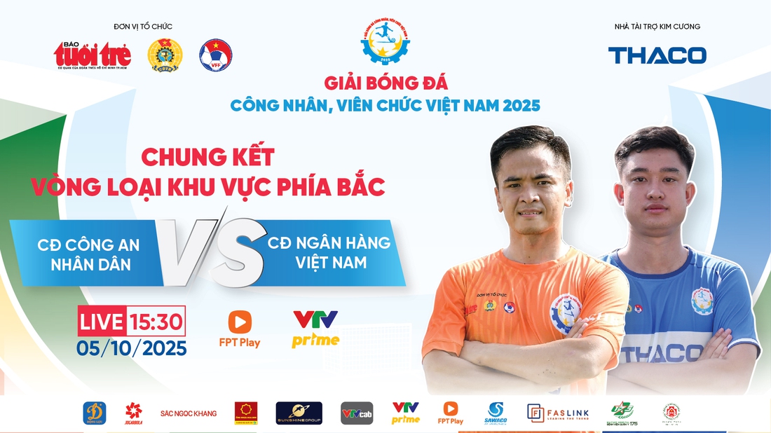 Công đoàn Ngân hàng Việt Nam và Công An Nhân Dân phải đá luân lưu để xác định đội vô địch - Ảnh 1.