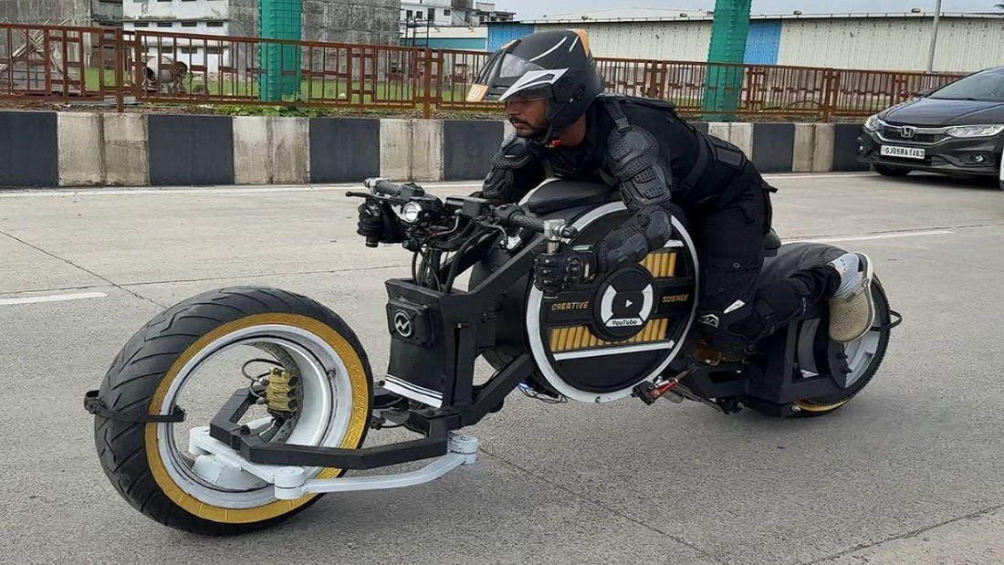 Sinh viên chế xe máy điện không người lái độc đáo, chạy 220km/sạc, chi phí rẻ hơn Honda SH Mode - Ảnh 1.