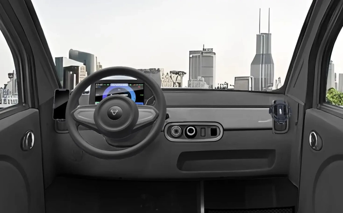 Ô tô điện mini có thể điều khiển với bằng lái xe máy, chạy 140km/sạc khi lắp thêm pin phụ - Ảnh 6.