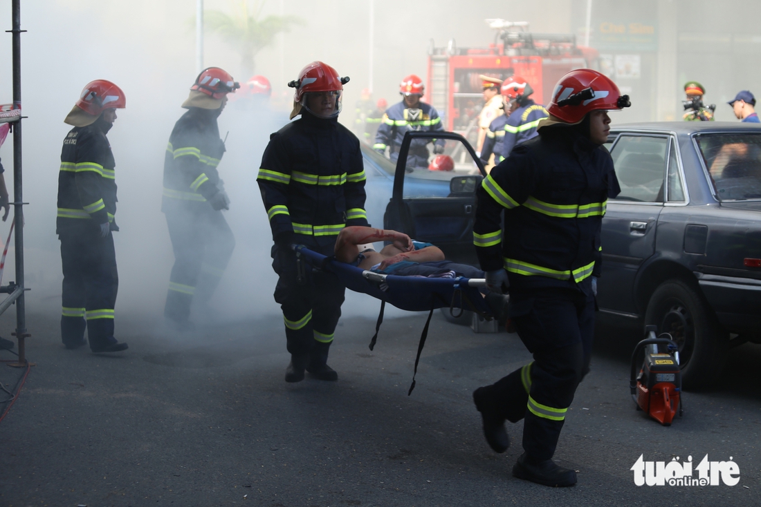 diễn tập chữa cháy - Ảnh 3.