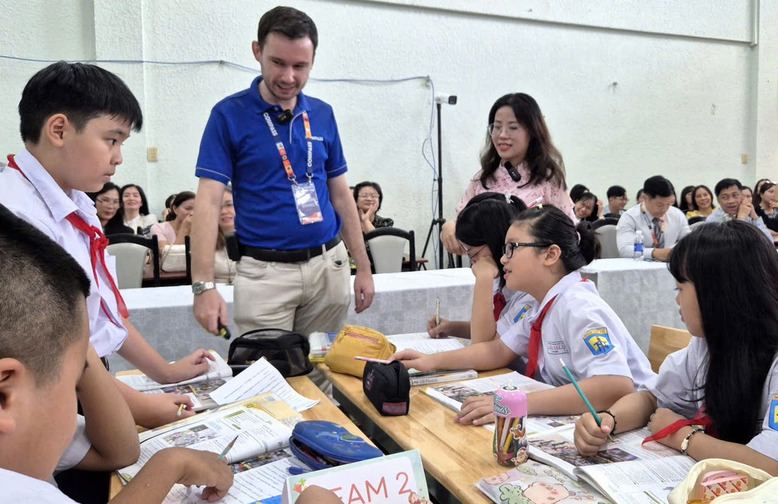 Tiết học mở, mời phụ huynh đến dự ở Trường THCS Ngô Tất Tố, TP.HCM - Ảnh 4.