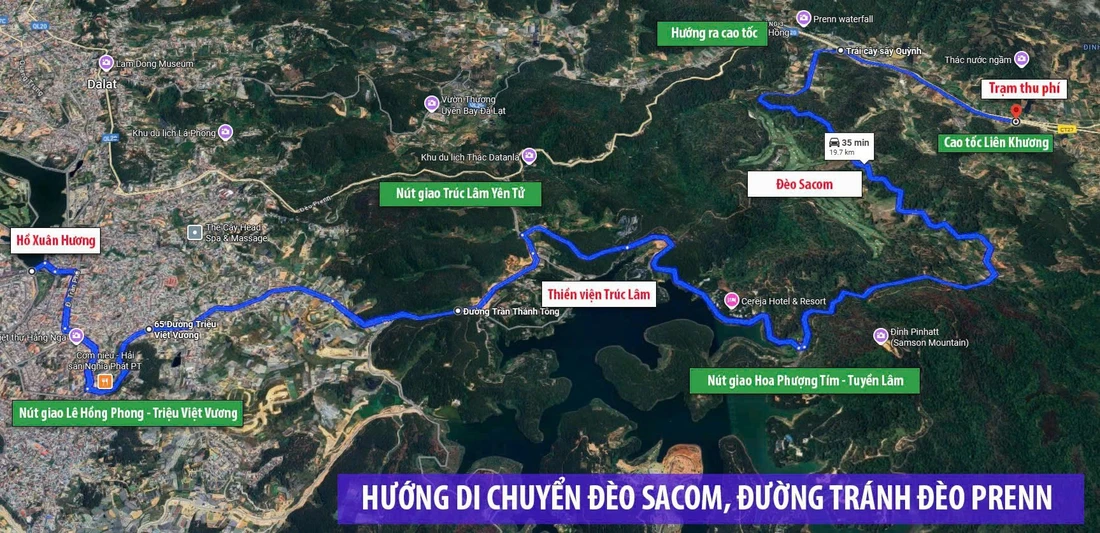 Cận cảnh đèo Mimosa Đà Lạt bị đứt gãy hoàn toàn do sạt lở - Ảnh 9.