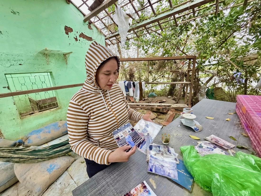 Dân rốn lũ Hòa Thịnh vừa sửa nhà, vừa lo bão tới- Ảnh 4. Hòa Thịnh - Ảnh 4.