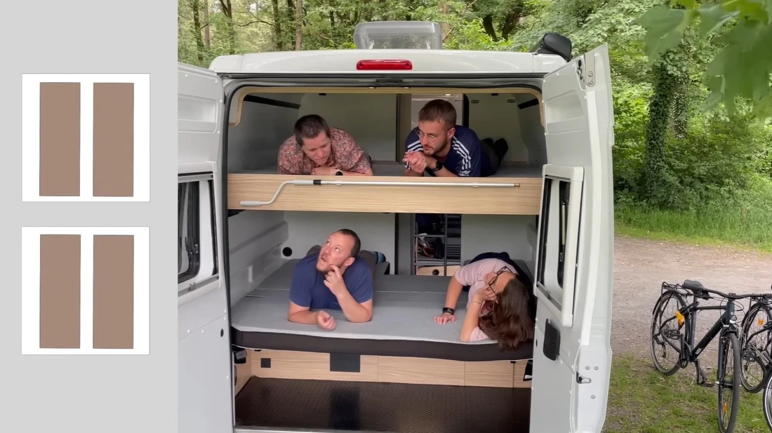 Nhà di động độc đáo to cỡ Ford Transit, đủ cho 4 người sống mà vẫn chứa được xe đạp bên trong - Ảnh 10.