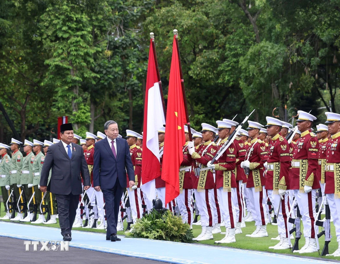 Indonesia đón trọng thể Tổng Bí thư Tô Lâm với 21 phát đại bác chào mừng - Ảnh 4.