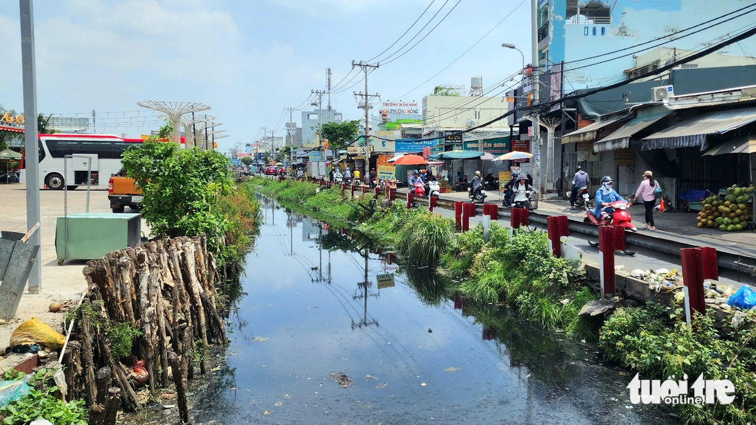 Vớt 4 tấn rác trên kênh Chiến Lược ở quận Bình Tân sau phản ánh của Tuổi Trẻ - Ảnh 7.