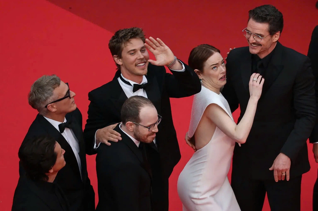 Emma Stone bị ong tấn công trên thảm đỏ Cannes - Ảnh 4. Cannes - Ảnh 4.