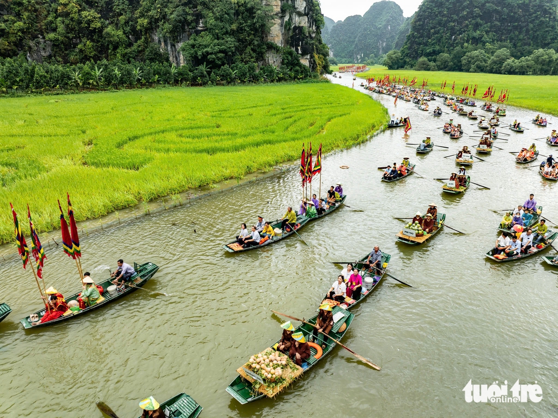 Lúa chín gọi mời, Ninh Bình khai hội ‘Sắc vàng Tam Cốc - Tràng An’ - Ảnh 3. Tam Cốc - Ảnh 3.