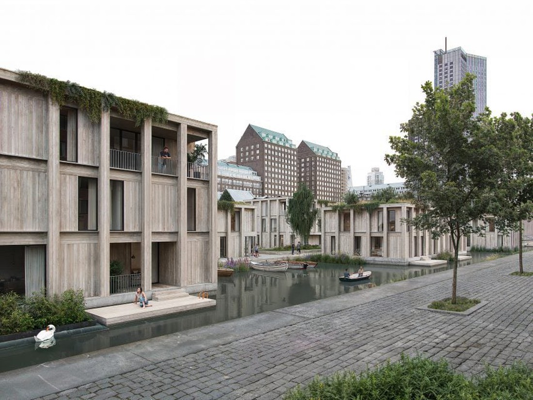 'Khu nhà nổi lớn nhất châu Âu' làm hồi sinh bến tàu Rotterdam xưa - Ảnh 3.
