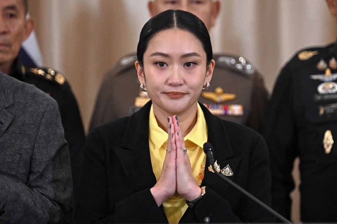 Thái Lan: 'Phe áo vàng' biểu tình, yêu cầu Thủ tướng Paetongtarn từ chức - Ảnh 1.