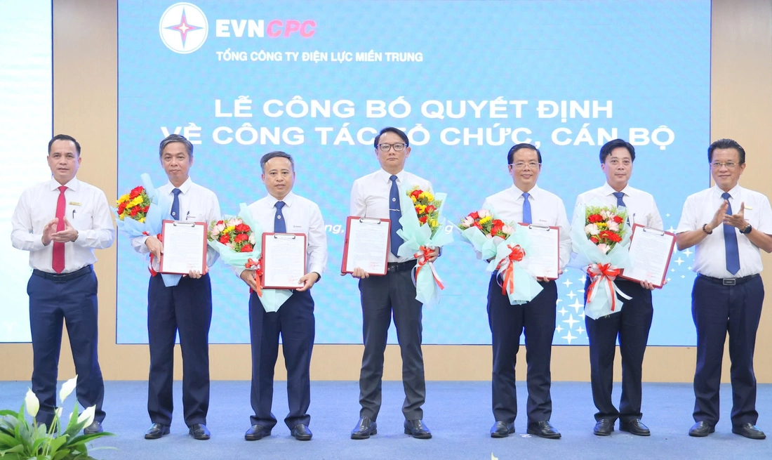 EVNCPC công bố quyết định thành lập 6 công ty điện lực sau sáp nhập - Ảnh 1.