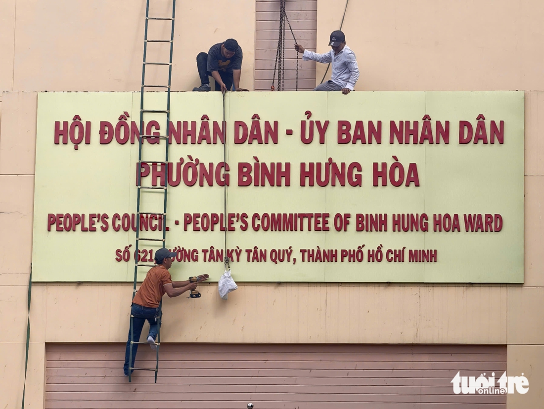Phường Bình Tân, Bình Hưng Hòa, xã Tân Vĩnh Lộc… đã gắn bảng tên mới - Ảnh 5.