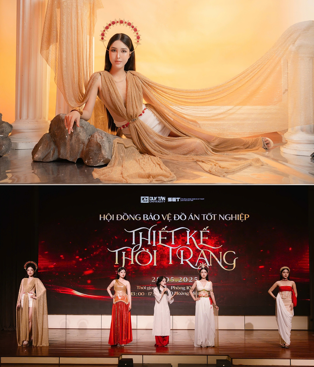 Show đồ án tốt nghiệp thời trang dạ hội đầy cảm hứng của sinh viên Đại học Duy Tân - Ảnh 11.