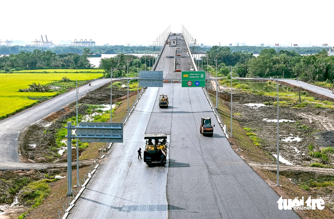 Toàn cảnh cầu Nhơn Trạch hoàn thiện 99%, sắp thông xe và kết nối cao tốc TP.HCM - Long Thành - Ảnh 1.