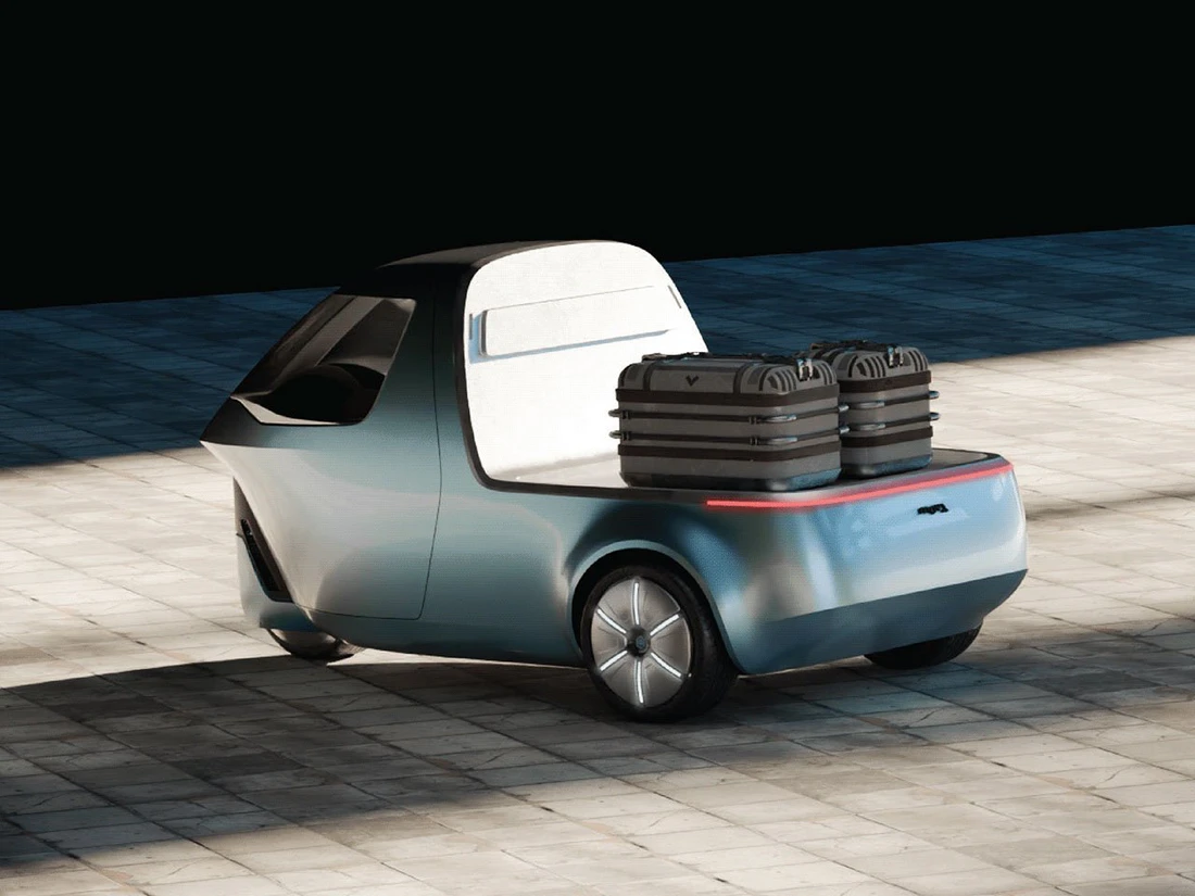 'Bán tải điện' nhỏ như Wuling Mini EV, 3 bánh, ray tự động chất hàng vào thùng xe - Ảnh 9.