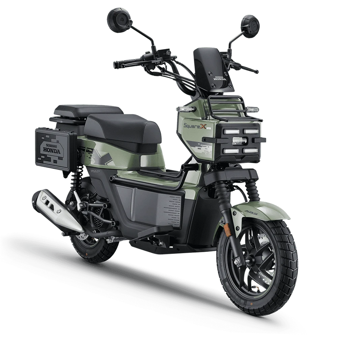 Honda ra mắt xe tay ga SquareX125: Dáng 'hình hộp' độc đáo, ABS 2 kênh - Ảnh 1.