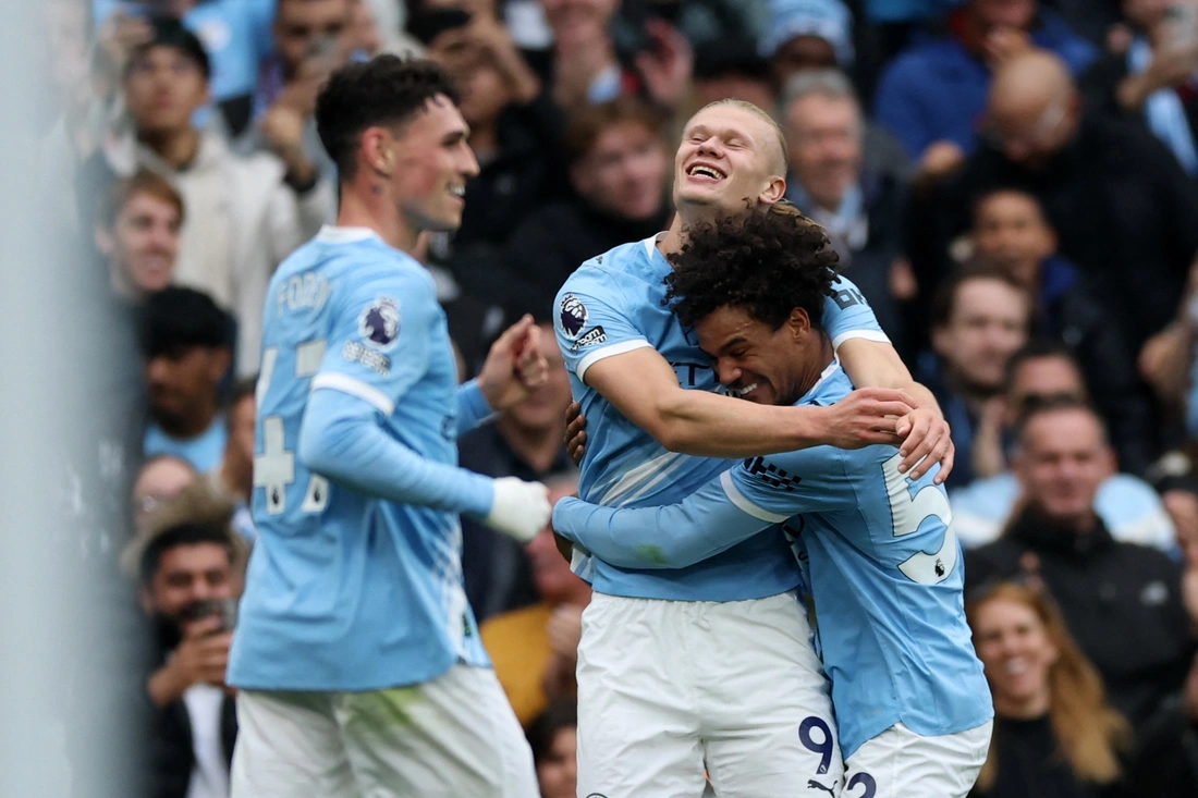 Vòng 6 Premier League: Haaland lập cú đúp, Chelsea và Liverpool cùng thua - Ảnh 1.