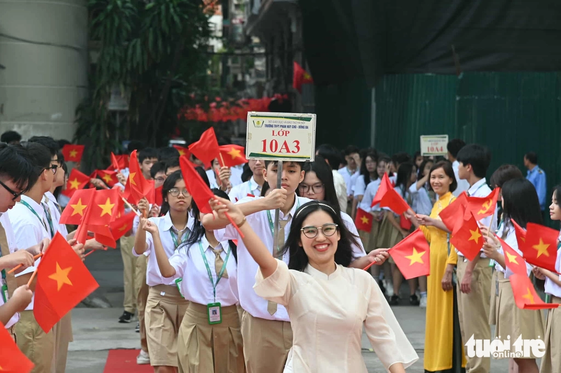 26 triệu học sinh, sinh viên vào năm học mới - Ảnh 5. lễ khai giảng - Ảnh 5.