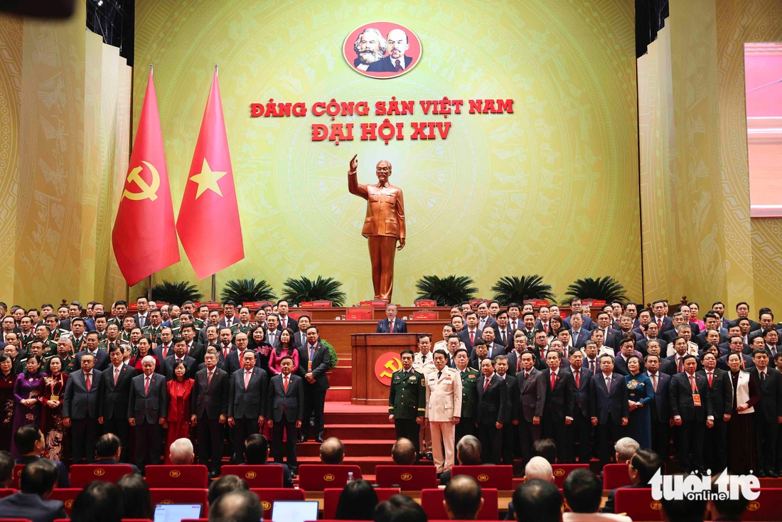 Những hình ảnh ấn tượng tại phiên bế mạc Đại hội Đảng XIV - Ảnh 10.