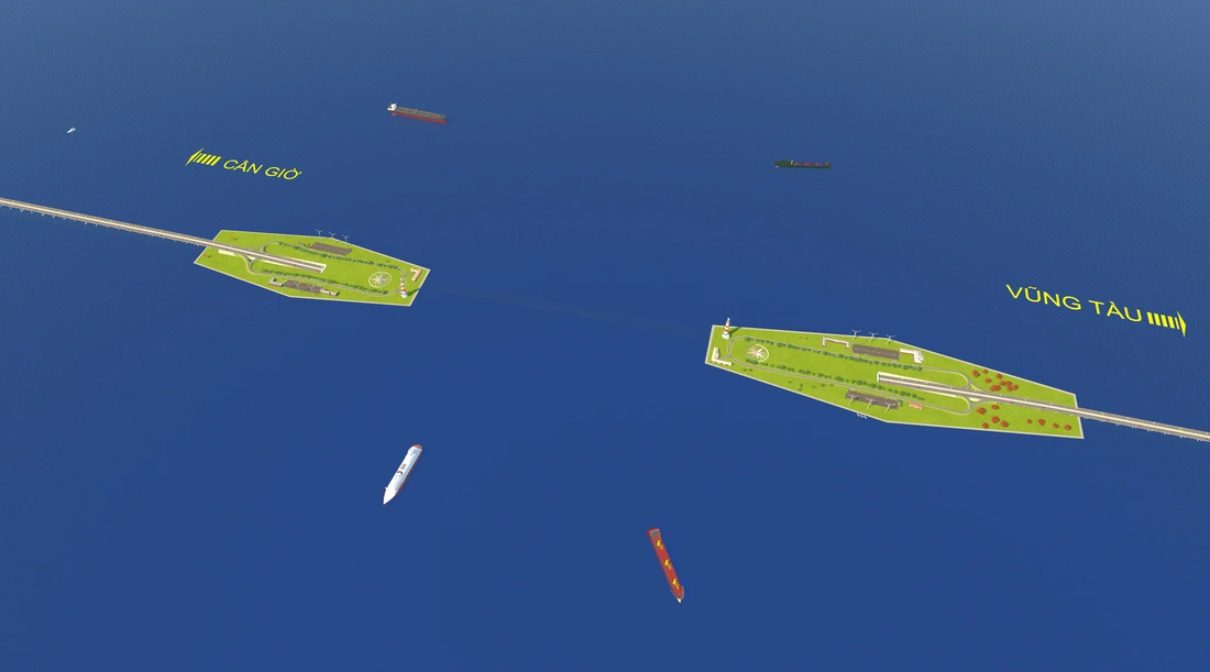 cầu đường vượt biển Cần Giờ - Ảnh 5.