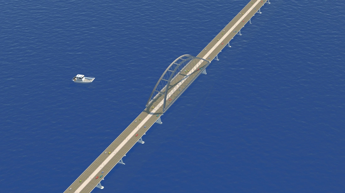 cầu đường vượt biển Cần Giờ - Ảnh 8.