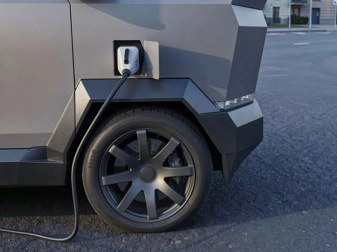 Xe điện Nga 'nhái' Tesla Cybertruck: Chạy 400km/sạc, cửa cuốn, bảo hành thân vỏ 100 năm - Ảnh 7.