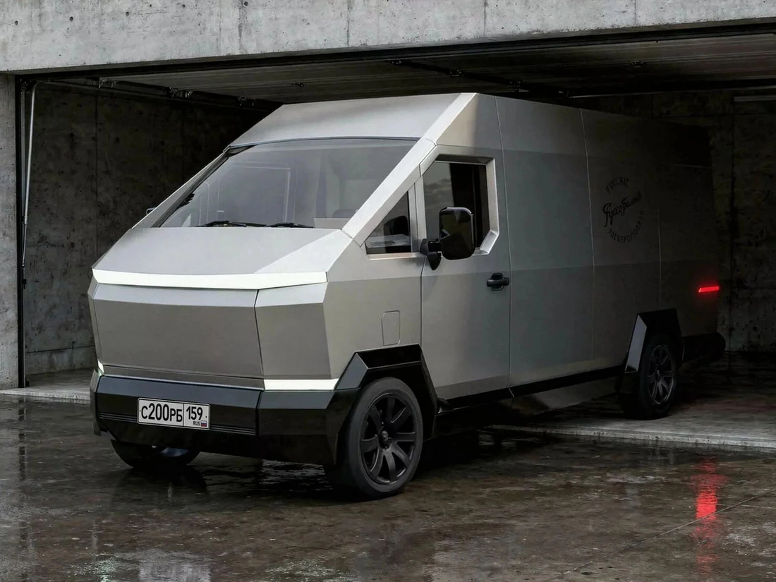 Xe điện Nga 'nhái' Tesla Cybertruck: Chạy 400km/sạc, cửa cuốn, bảo hành thân vỏ 100 năm - Ảnh 9.
