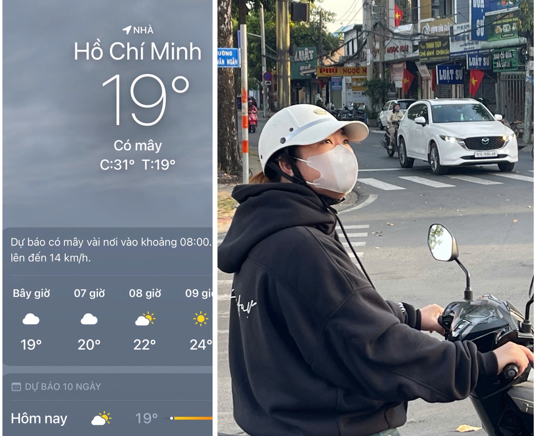 Sáng nay TP.HCM mát lạnh, nhiều nơi khác ở miền Nam dưới 20 độ C - Ảnh 1.