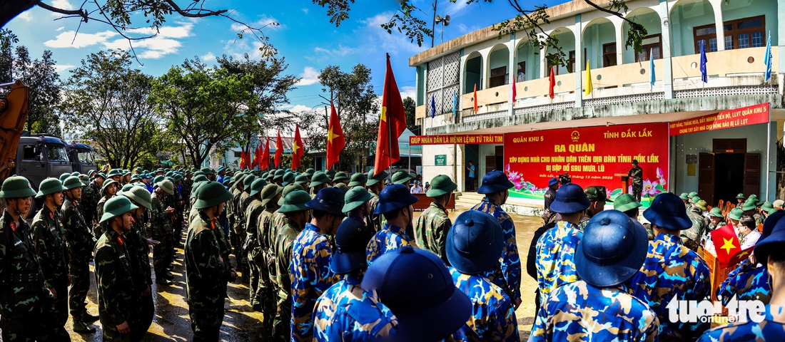 Chiến dịch Quang Trung mang niềm vui trong những ngôi nhà mới đầu năm - Ảnh 1. vùng lũ - Ảnh 1.