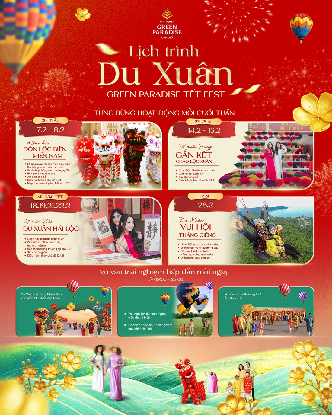 Lễ hội Xuân Cần Giờ tại Vinhomes Green Paradise có mai trăm tuổi, có khinh khí cầu - Ảnh 15.