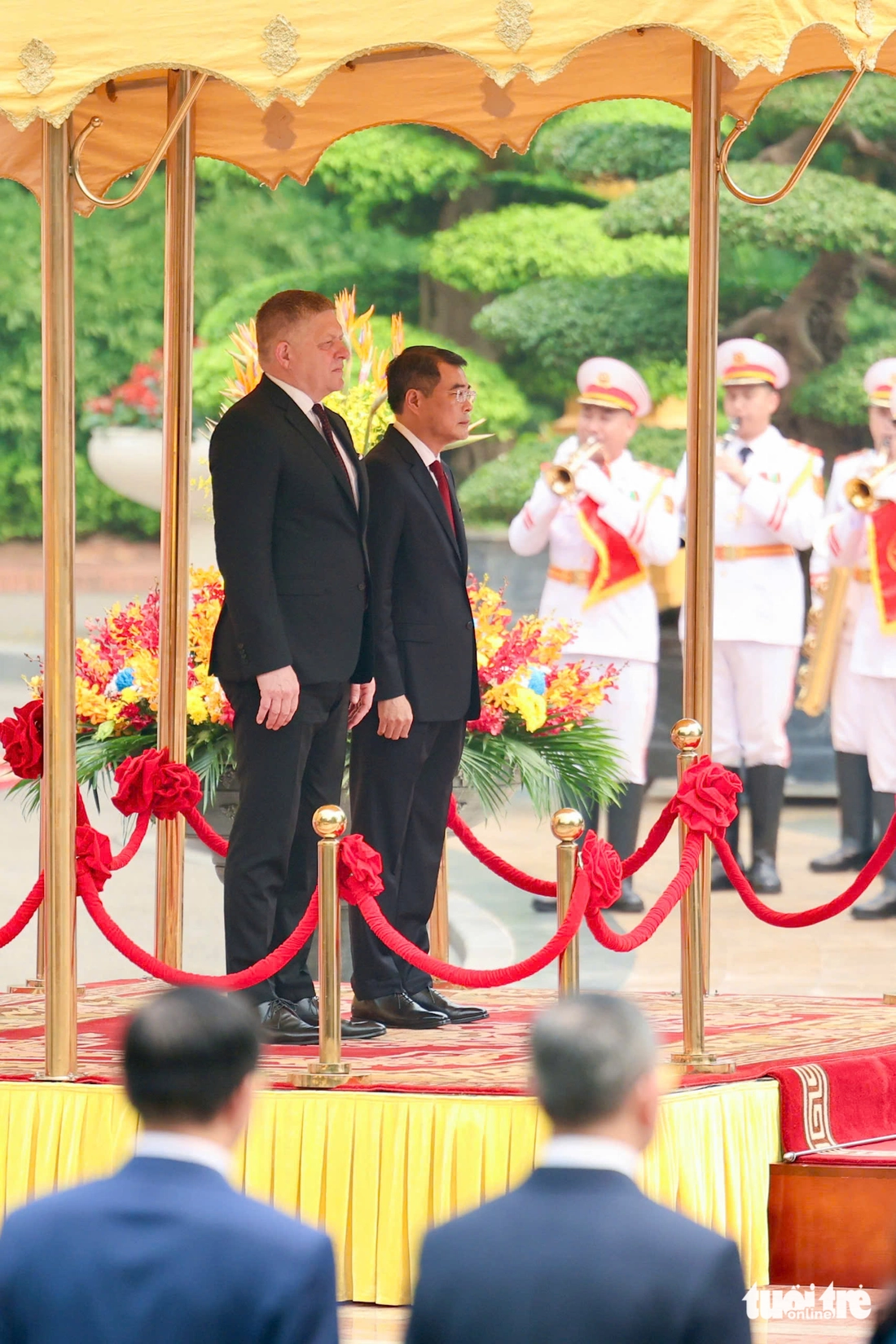 Thủ tướng Lê Minh Hưng chủ trì lễ đón chính thức Thủ tướng Slovakia Robert Fico - Ảnh 7.