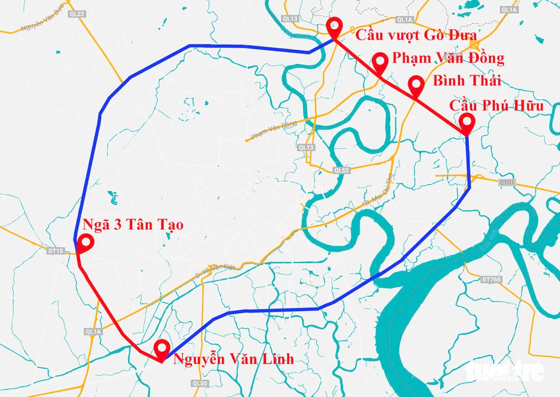 Vành đai 2 TP.HCM và dự án ngăn triều 10.000 tỉ hồi sinh - Ảnh 10.