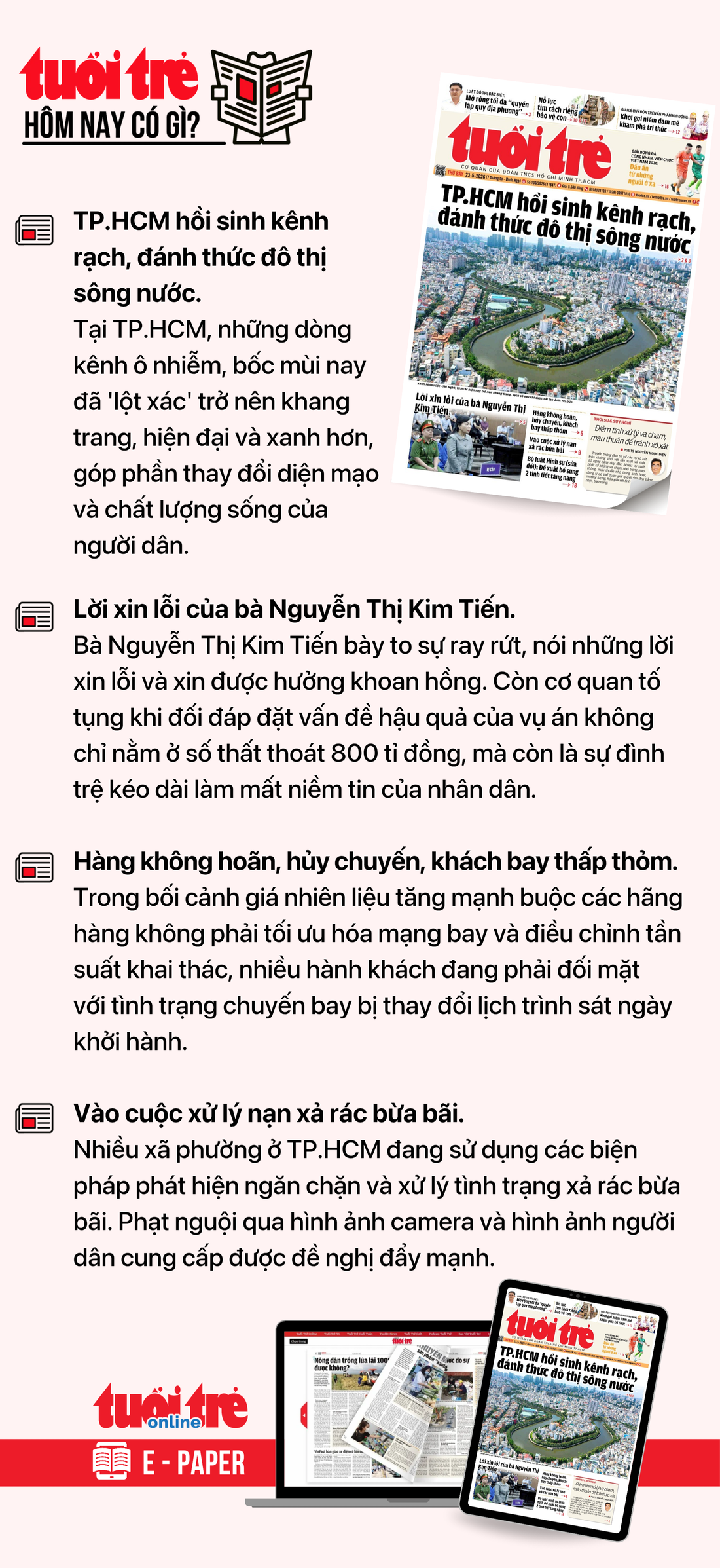 Tin tức sáng 23-5: Một ngân hàng tăng vốn điều lệ lên 100.000 tỉ đồng; Lãi suất qua đêm về 5,6% - Ảnh 6.