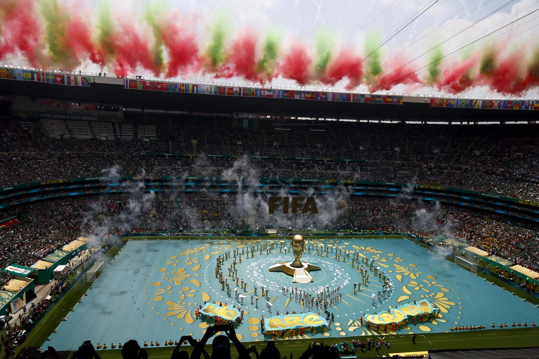 Lễ khai mạc World Cup 2026 kết thúc, sẵn sàng tranh tài hấp dẫn - Ảnh 1. Lễ khai mạc World Cup 2026 kết thúc, sẵn sàng tranh tài hấp dẫn - Ảnh 1.