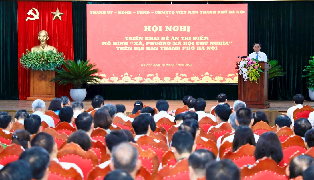 Bí thư Hà Nội phát động mô hình xã , phường xã hội chủ nghĩa tại Phúc Thịnh và thư Lâm - Ảnh 1.