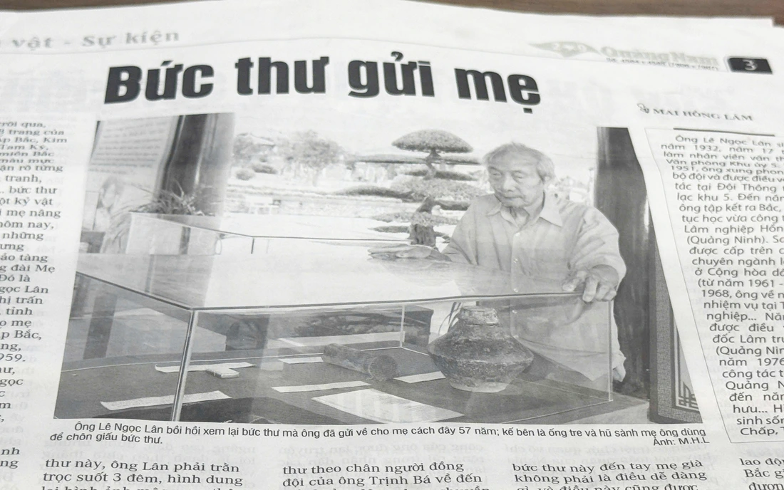 Cảm động bức thư gửi mẹ được giấu kỹ trong ống tre chôn dưới đất - Ảnh 3.
