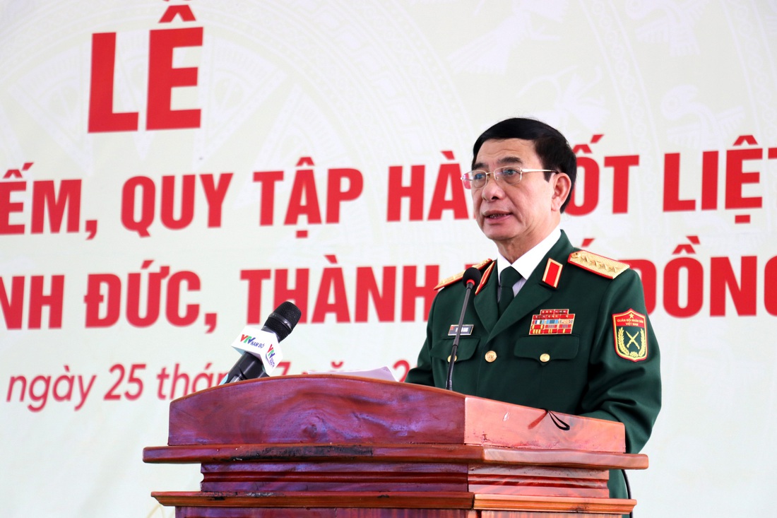 Đại tướng Phan Văn Giang: Quy tập hài cốt các anh hùng liệt sĩ phải chặt chẽ, khoa học - Ảnh 1.