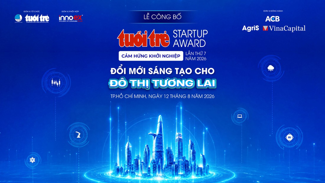 Tuổi Trẻ Startup Award 2026 tìm giải pháp cho đô thị tương lai - Ảnh 1.