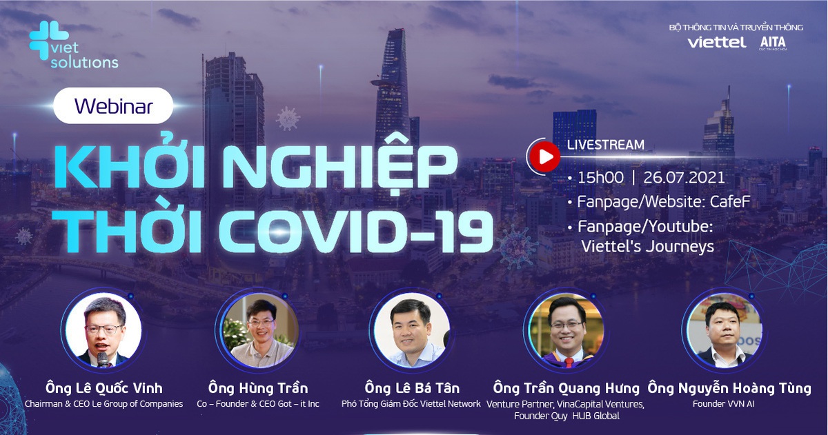 Hai hội thảo trực tuyến đặc biệt tìm lối đi cho startup thời COVID-19