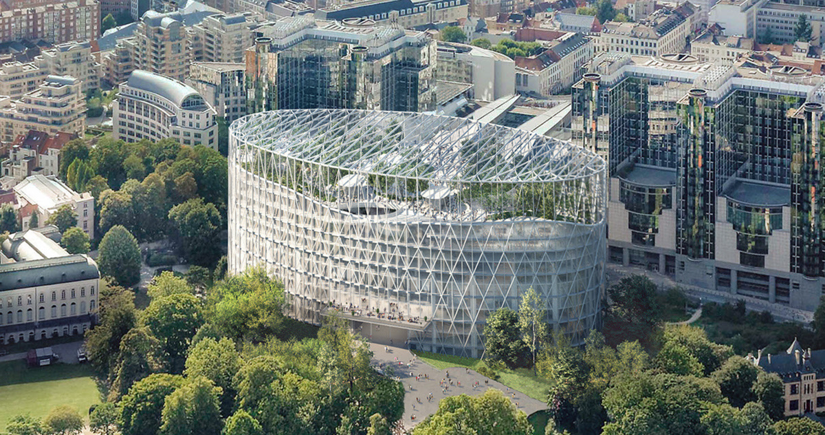 Thiết kế khuyến khích sự cởi mở chiến thắng cuộc thi làm mới trụ sở Nghị viện châu Âu