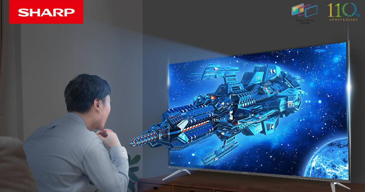 Sharp Aquos TV - tuyệt tác đến từ khung hình tỉ màu