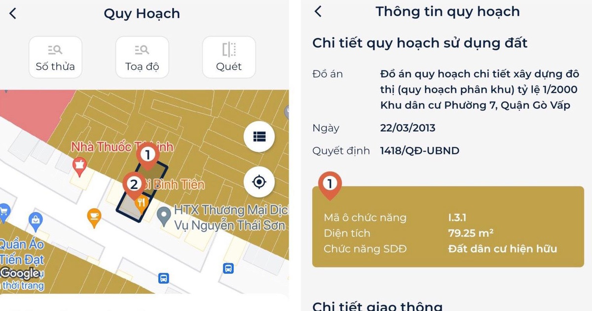 Tra cứu quy hoạch đầy đủ thông tin chỉ trong 2 giây