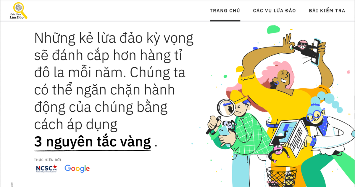 Ra mắt website giúp người dùng Việt nhận diện lừa đảo trực tuyến