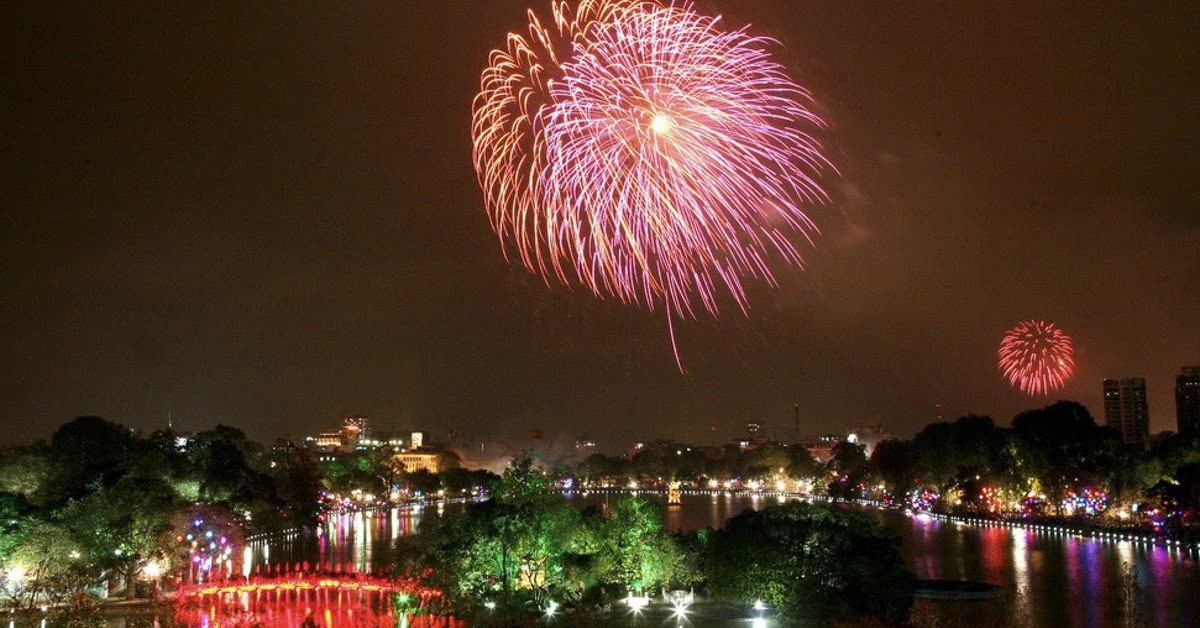 Địa chỉ 35 điểm bắn pháo hoa tại thủ đô Hà Nội dịp Tết Dương lịch và Tết Nguyên đán