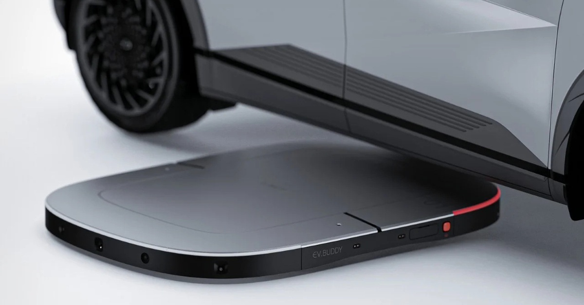 Đế sạc không dây cho xe điện, tự tìm ô để sạc, nhỏ gọn và rất nhẹ