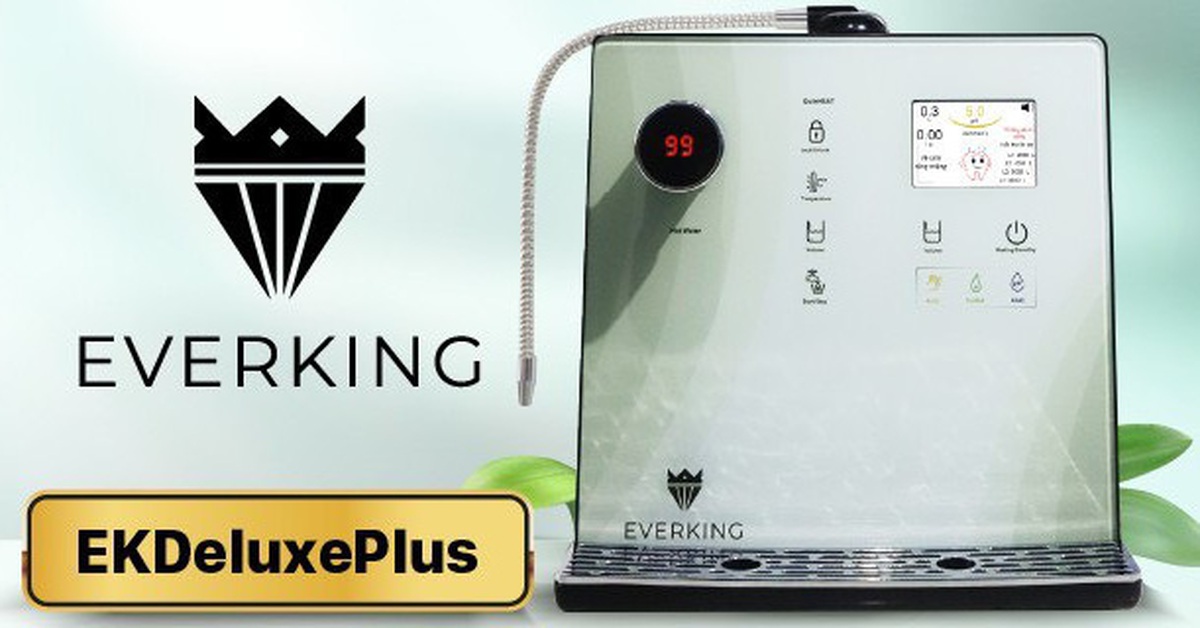 Máy lọc nước ion kiềm EVERKING EKDeluxePlus tích hợp nước nóng tùy chọn ...