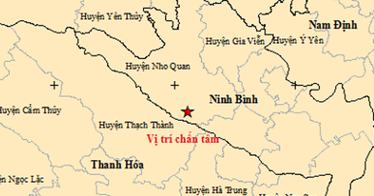 Động đất mạnh 3,4 độ ở Ninh Bình