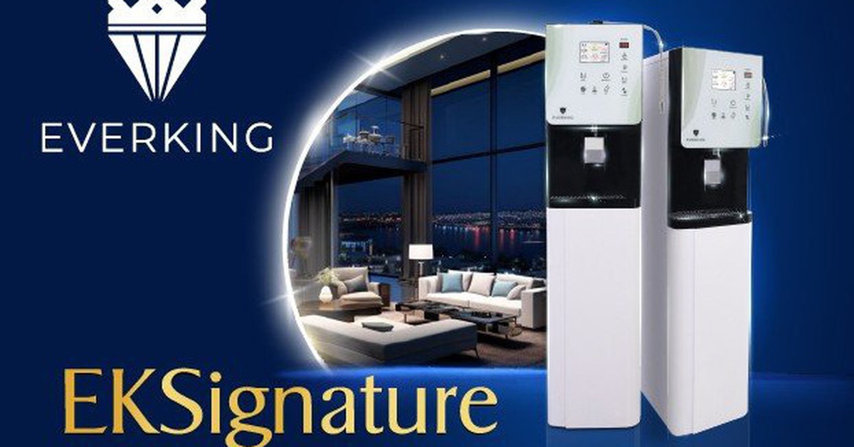 Máy lọc nước ion kiềm tủ đứng tích hợp chức năng nóng lạnh EVERKING ...